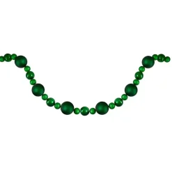 Green Shatterproof Ornament Tree Garland