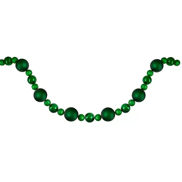 Green Shatterproof Ornament Tree Garland