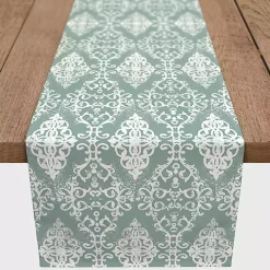 Green Symmetrical Vines Table Runner