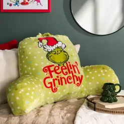 Grinch Book Nook Christmas Pillow