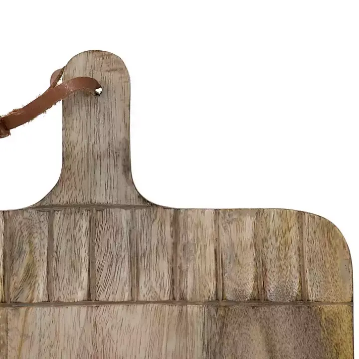 Grooves Hand Carved Mango Wood Cutting Board