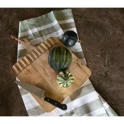 Grooves Hand Carved Mango Wood Cutting Board