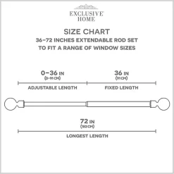 Gunmetal Open Sphere Curtain Rod, 72 in.