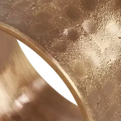 Hammered Brass Inverted Napkin Rings, Set of 4