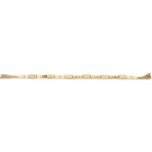 Handcrafted Natural Wood Beaded Garland