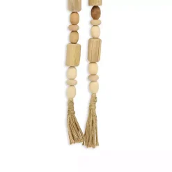 Handcrafted Natural Wood Beaded Garland