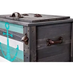 Handcrafted Wood Anchor Outdoor Patio Cooler
