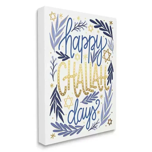 Happy Challah Days Canvas Art Print