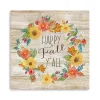 Happy Fall Y'all Wreath Giclee Canvas Art Print