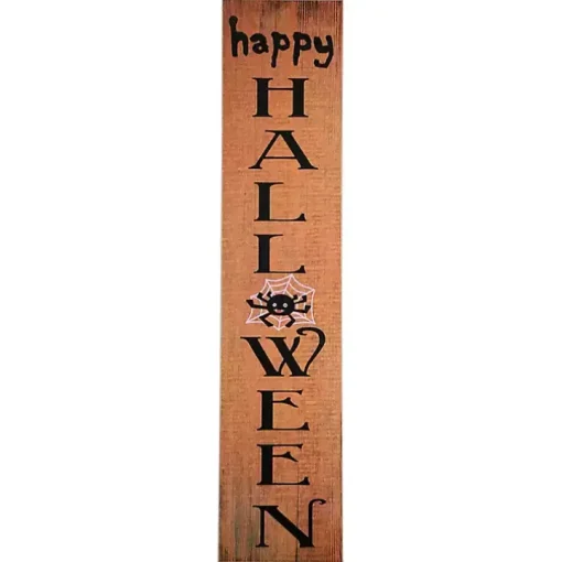 Happy Halloween Spider Porch Board