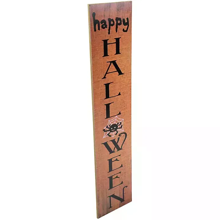Happy Halloween Spider Porch Board