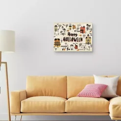 Happy Halloween Town Halloween Wall Art