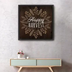 Happy Harvest Floral Giclee Canvas Wall Plaque