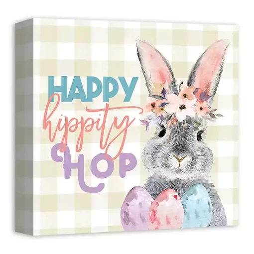 Happy Hippity Hop Canvas Art Print