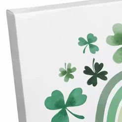 Happy St. Patrick's Day Rainbow Canvas Art Print