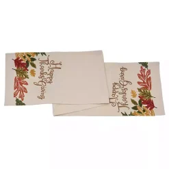 Happy Thanksgiving Beaded Table Runner