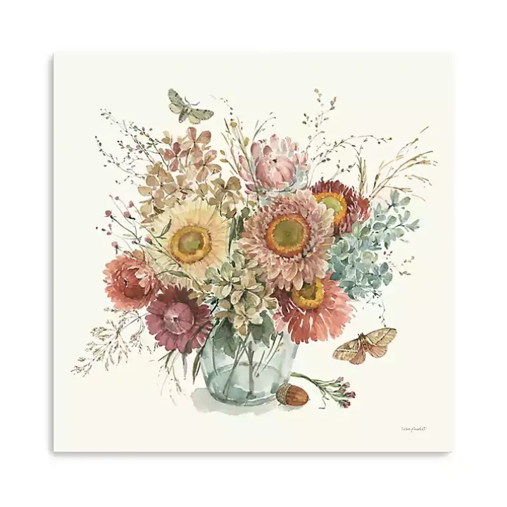 Harvest Bouquet Canvas Art Print, 30x30 in.