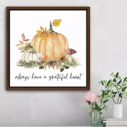 Have a Grateful Heart Framed Canvas Art Print