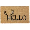 Hello Antlers Doormat