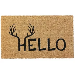 Hello Antlers Doormat