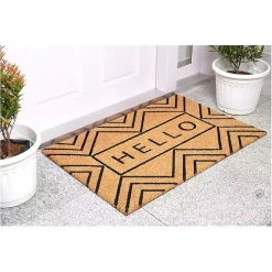 Hello Chevron Doormat