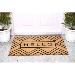 Hello Chevron Doormat