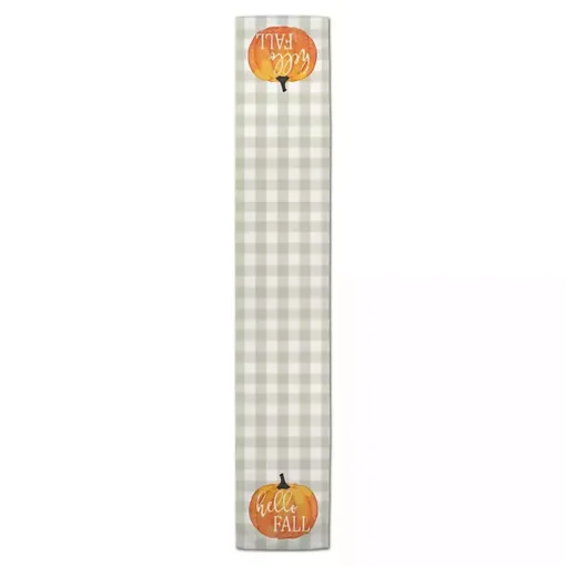 Hello Fall Buffalo Check Table Runner
