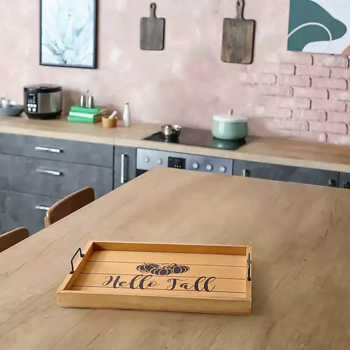 Hello Fall Wood Tray