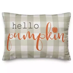 Hello Pumpkin Double Sided Accent Pillow