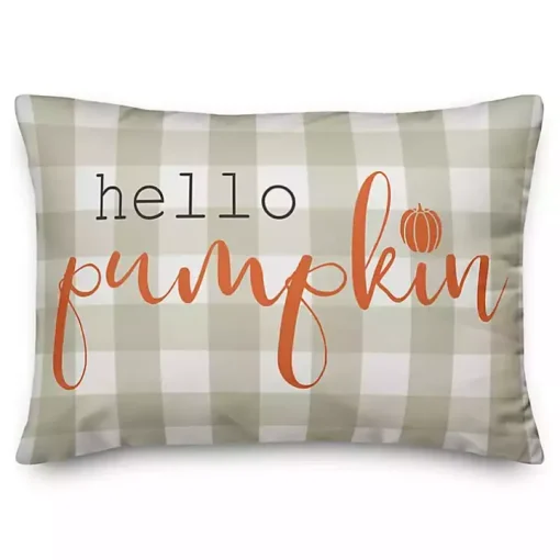 Hello Pumpkin Double Sided Accent Pillow