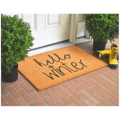 Hello Winter Coir Doormat