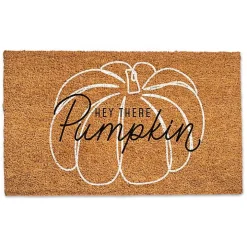 Hey There Pumpkin Outline Doormat