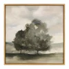 Hidden Green Framed Canvas Art Print