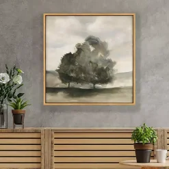 Hidden Green Framed Canvas Art Print