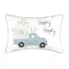 Hippity Hoppity Blue Truck Accent Pillow