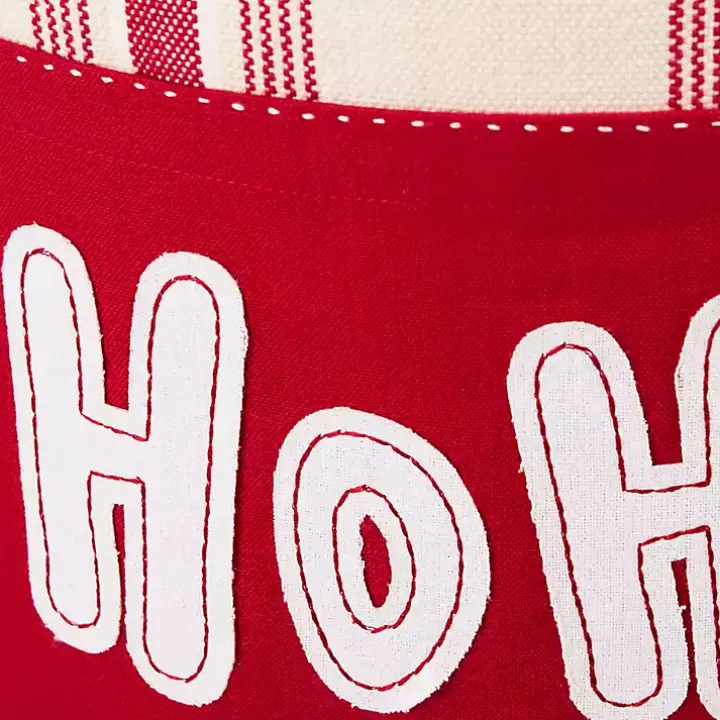 Ho Ho Ho Striped Christmas Apron