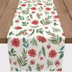 Holiday Florals Table Runner, 90 in.