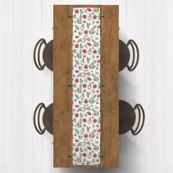 Holiday Florals Table Runner, 90 in.