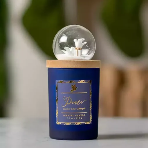 Holiday Homecoming Snow Globe Jar Candle