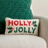 Holly Jolly Mistletoe Mini Pillow