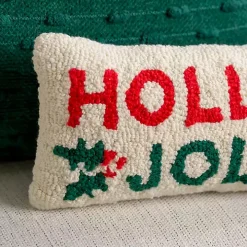 Holly Jolly Mistletoe Mini Pillow