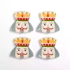 Holly Nutcracker Shaped Appetizer Plates, Set of 4