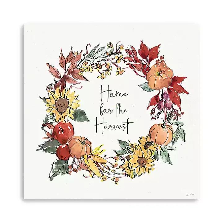 Home For The Harvest Wreath Wall Art