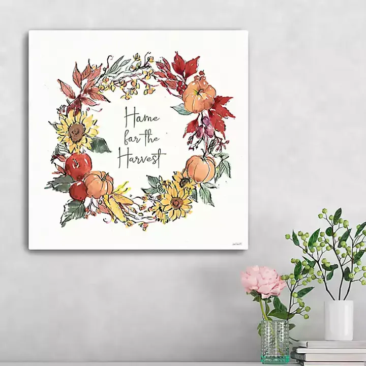 Home For The Harvest Wreath Wall Art