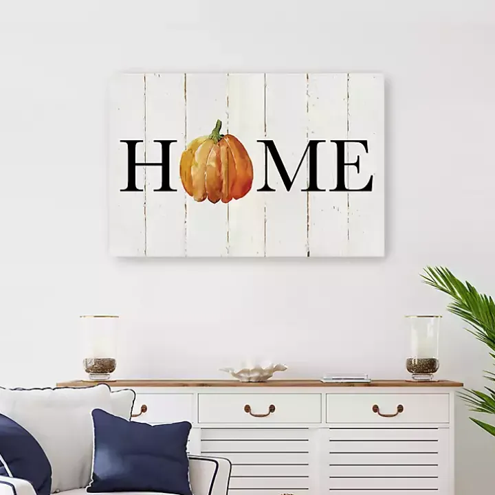Home Pumpkin Canvas Art Print, 24x36