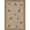 Honeycomb Bees Outdoor Area Rug, 5x7