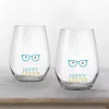 Hoppy Easter Stemless Wine Glasses, Set of 2