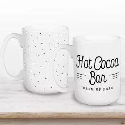 Hot Cocoa Bar Mugs, Set of 2