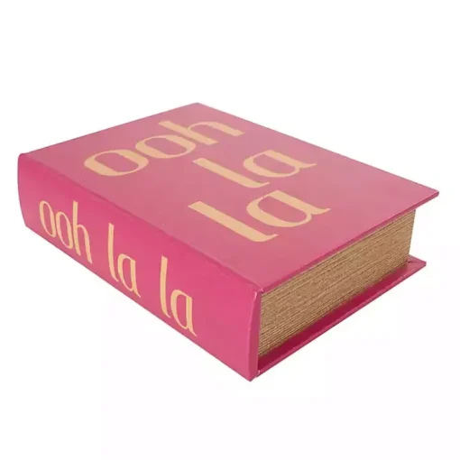 Hot Pink Ooh La La Book Boxes, Set of 3