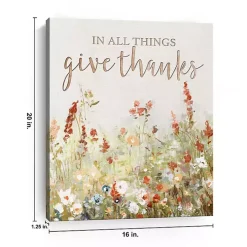 In All Things Give Thanks Canvas Art Print